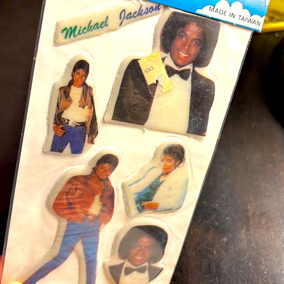 Other - Vintage 80s Michael Jackson Puffy Stickers